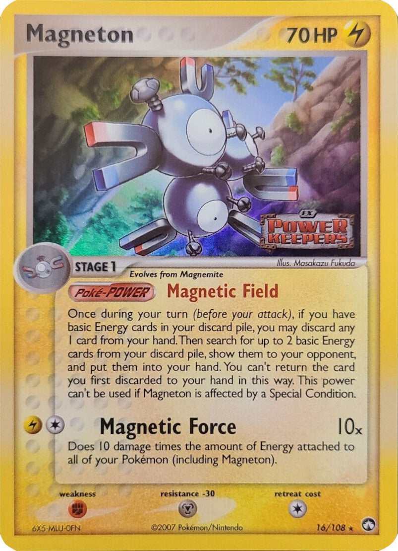 Magneton (16/108) (Stamped) [EX: Power Keepers] | Exor Games Truro