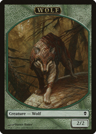 Wolf Token [Zendikar Tokens] | Exor Games Truro