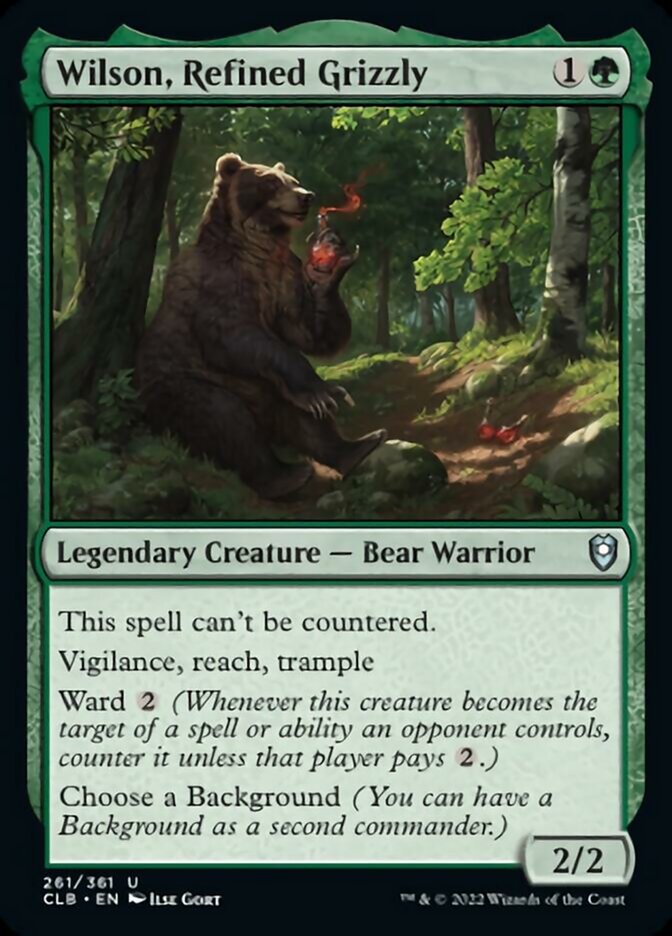 Wilson, Refined Grizzly [Commander Legends: Battle for Baldur's Gate] | Exor Games Truro