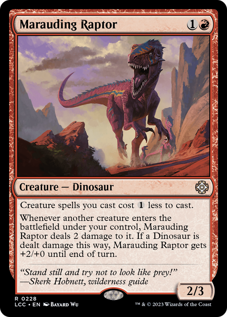 Marauding Raptor [The Lost Caverns of Ixalan Commander] | Exor Games Truro