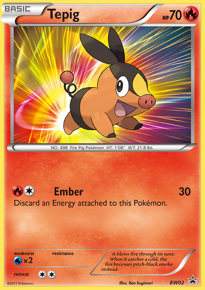 Tepig (BW02) [Black & White: Black Star Promos] | Exor Games Truro