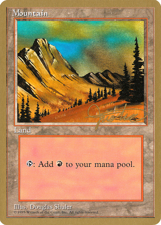 Mountain (mj375) (Mark Justice) [Pro Tour Collector Set] | Exor Games Truro