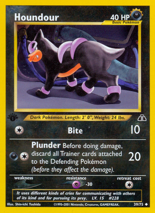 Houndour (39/75) [Neo Discovery 1st Edition] | Exor Games Truro