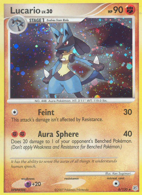 Lucario (6/130) [Diamond & Pearl: Base Set] | Exor Games Truro