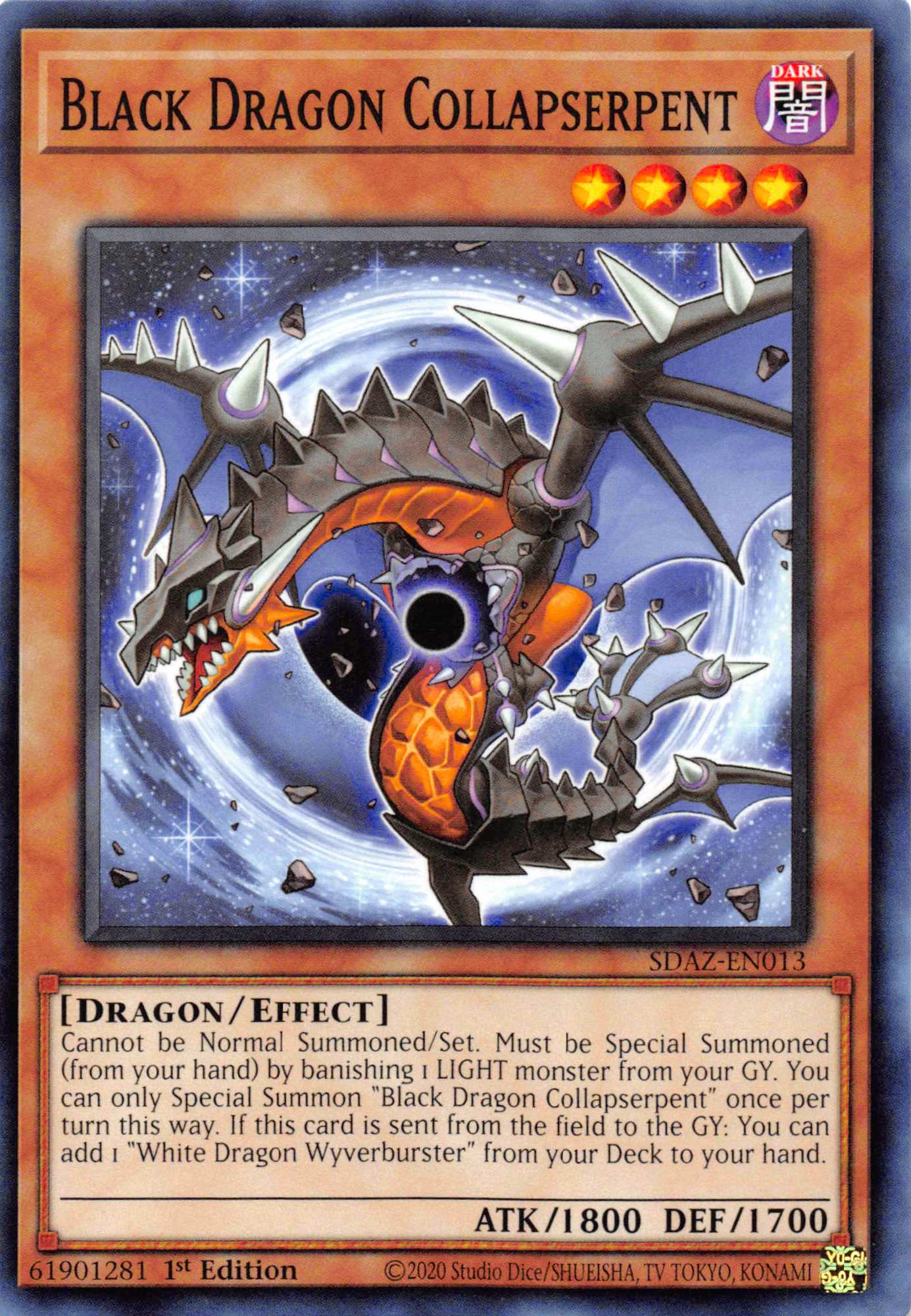 Black Dragon Collapserpent [SDAZ-EN013] Common | Exor Games Truro