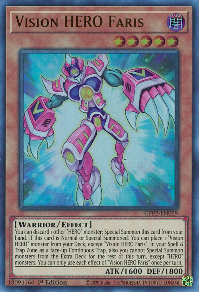 Vision HERO Faris [GFP2-EN059] Ultra Rare | Exor Games Truro