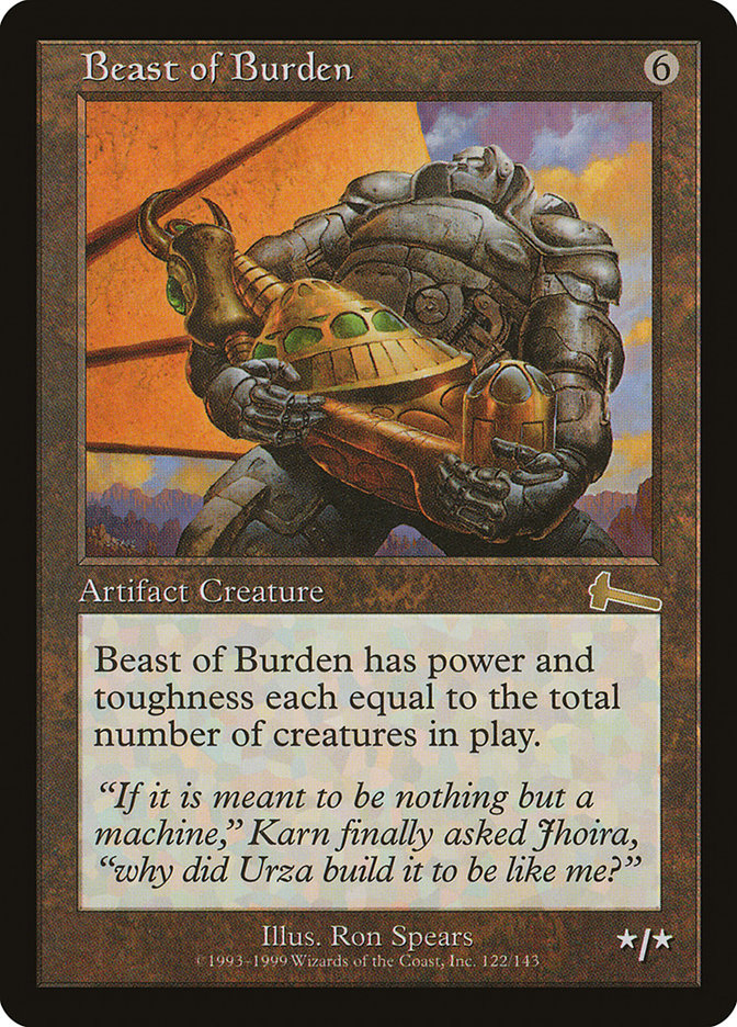 Beast of Burden [Urza's Legacy] | Exor Games Truro