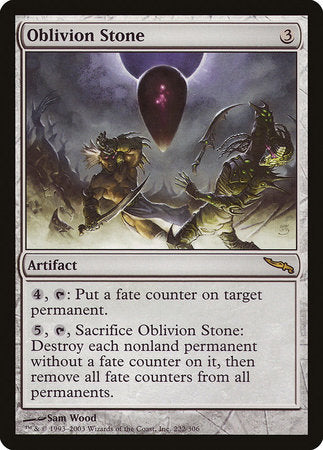 Oblivion Stone [Mirrodin] | Exor Games Truro