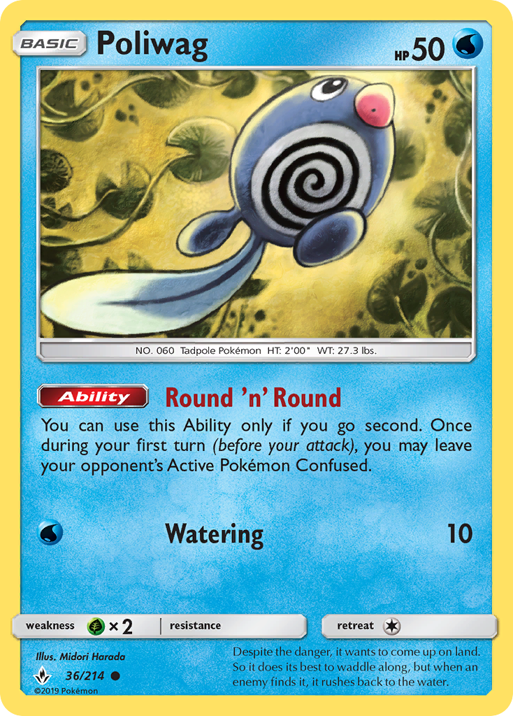 Poliwag (36/214) [Sun & Moon: Unbroken Bonds] | Exor Games Truro