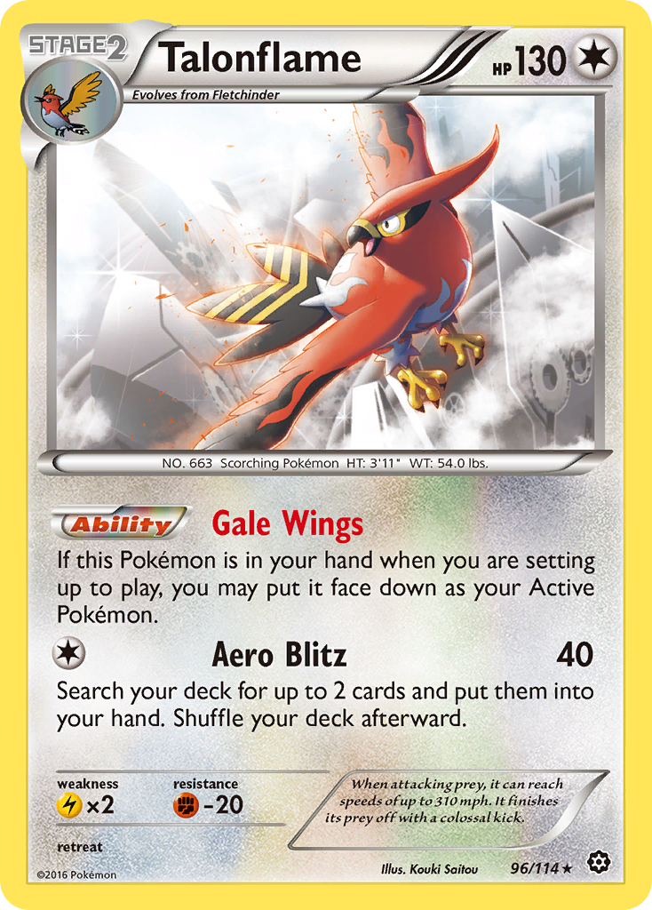 Talonflame (96/114) [XY: Steam Siege] | Exor Games Truro