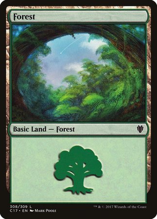 Forest (308) [Commander 2017] | Exor Games Truro