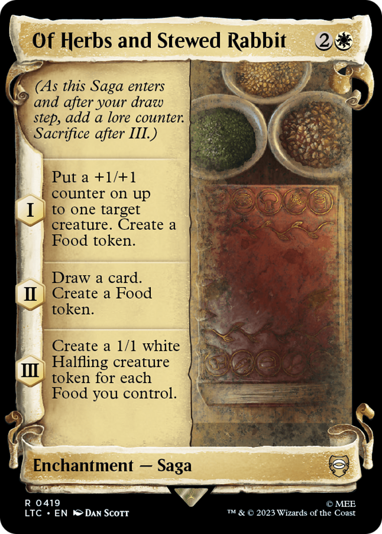 Of Herbs and Stewed Rabbit [The Lord of the Rings: Tales of Middle-Earth Commander Showcase Scrolls] | Exor Games Truro