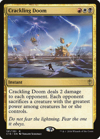 Crackling Doom [Commander 2016] | Exor Games Truro