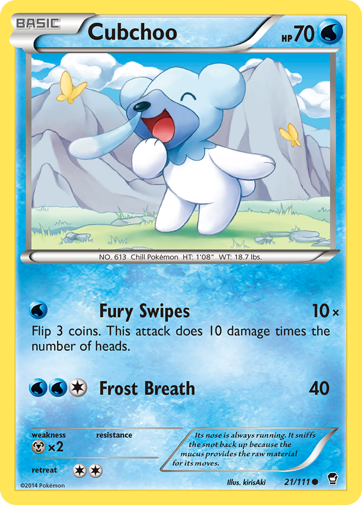 Cubchoo (21/111) [XY: Furious Fists] | Exor Games Truro