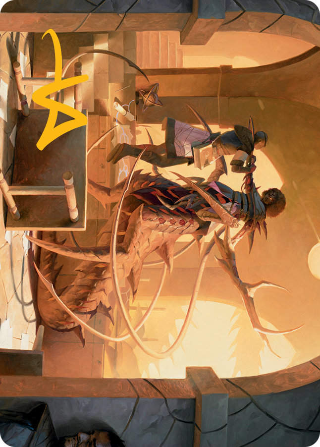 Rona, Tolarian Obliterator Art Card (Gold-Stamped Signature) [March of the Machine Art Series] | Exor Games Truro