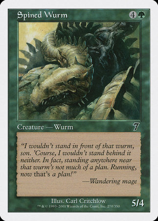 Spined Wurm [Seventh Edition] | Exor Games Truro