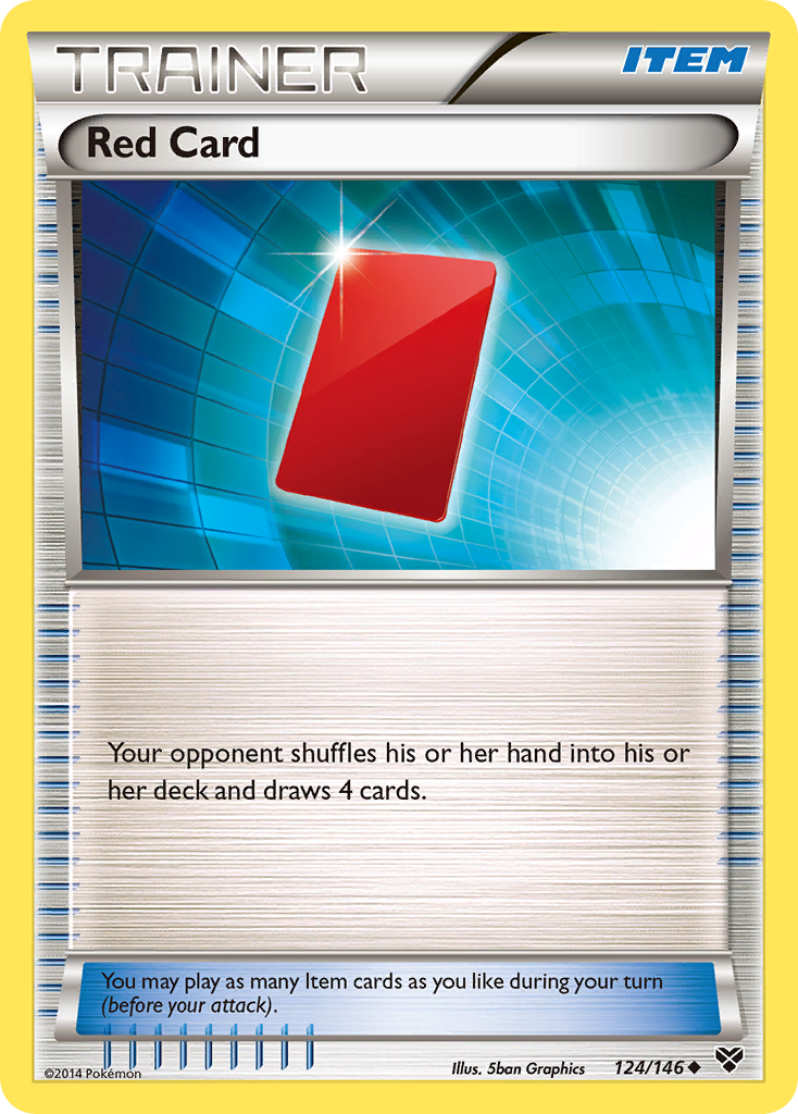 Red Card (124/146) [XY: Base Set] | Exor Games Truro