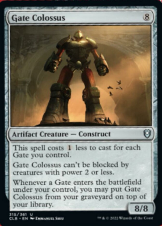 Gate Colossus [Commander Legends: Battle for Baldur's Gate] | Exor Games Truro