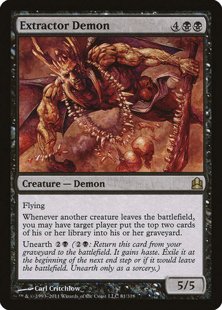 Extractor Demon [Commander 2011] | Exor Games Truro