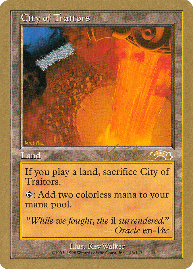 City of Traitors (Kai Budde) [World Championship Decks 1999] | Exor Games Truro