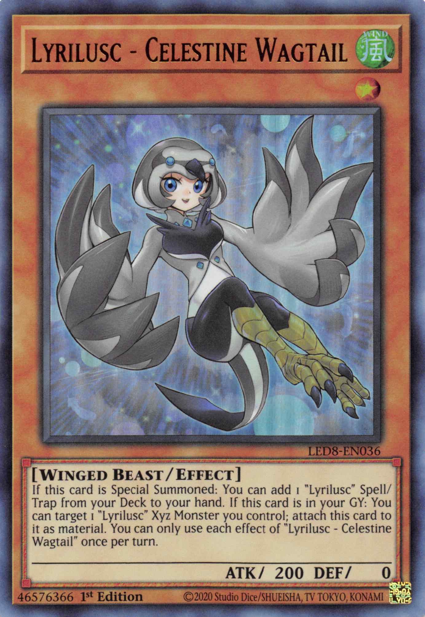 Lyrilusc - Celestine Wagtail [LED8-EN036] Ultra Rare | Exor Games Truro