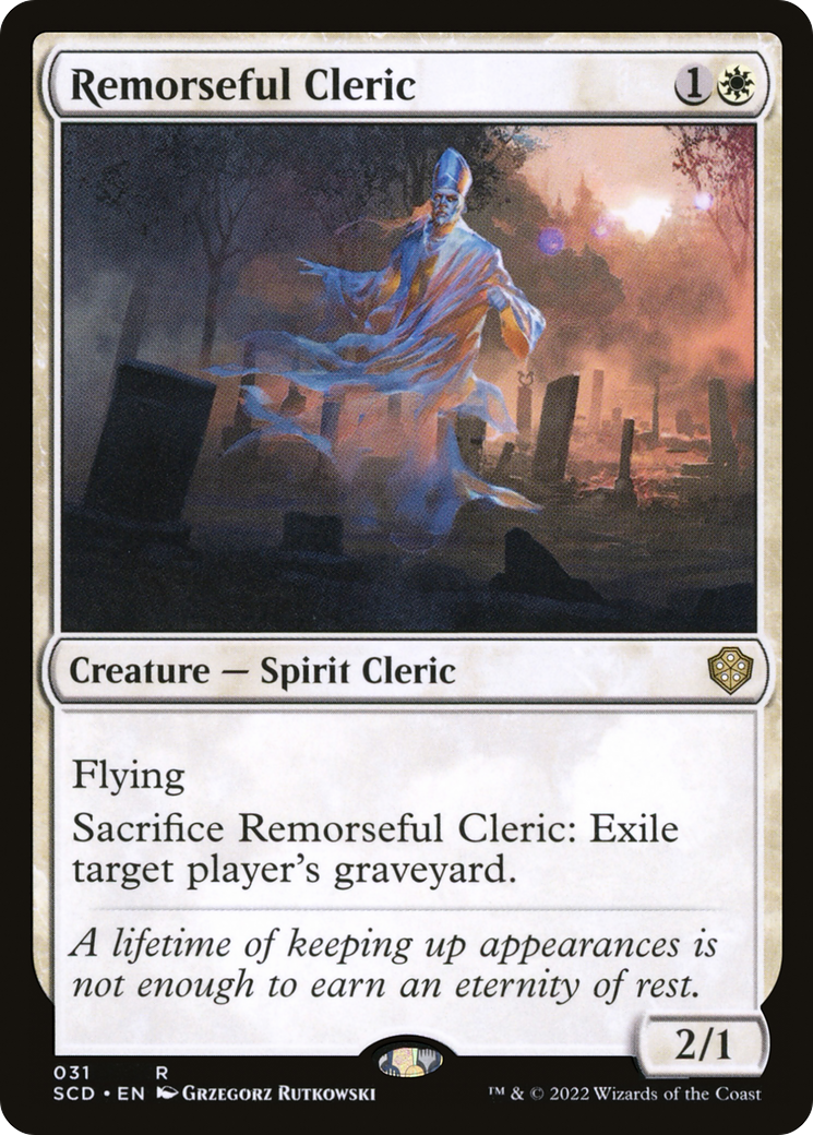 Remorseful Cleric [Starter Commander Decks] | Exor Games Truro