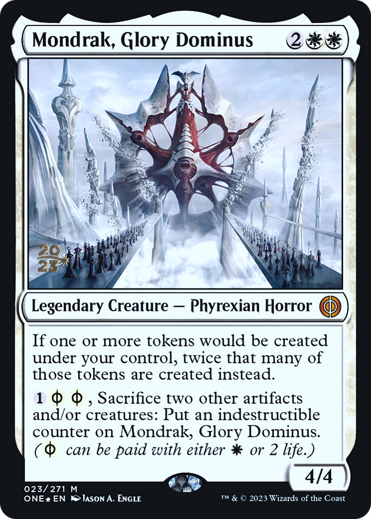 Mondrak, Glory Dominus [Phyrexia: All Will Be One Prerelease Promos] | Exor Games Truro