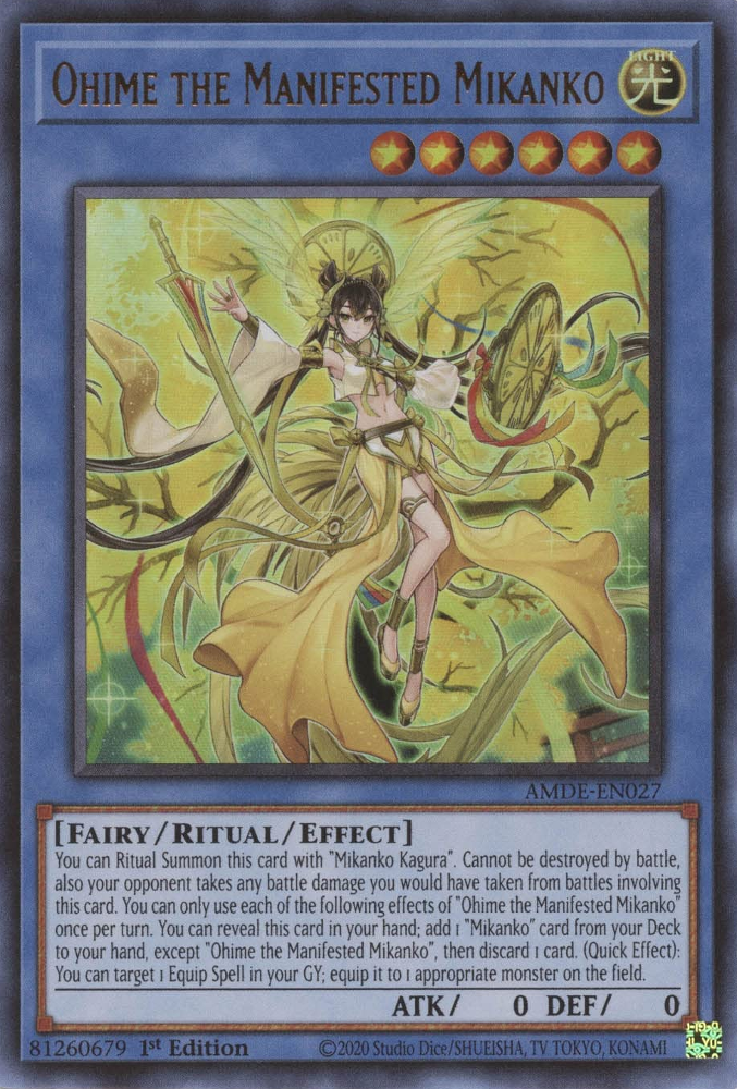 Ohime the Manifested Mikanko [AMDE-EN027] Ultra Rare | Exor Games Truro