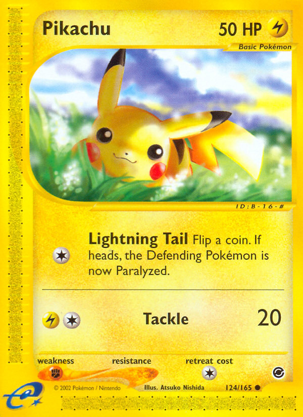 Pikachu (124/165) [Expedition: Base Set] | Exor Games Truro