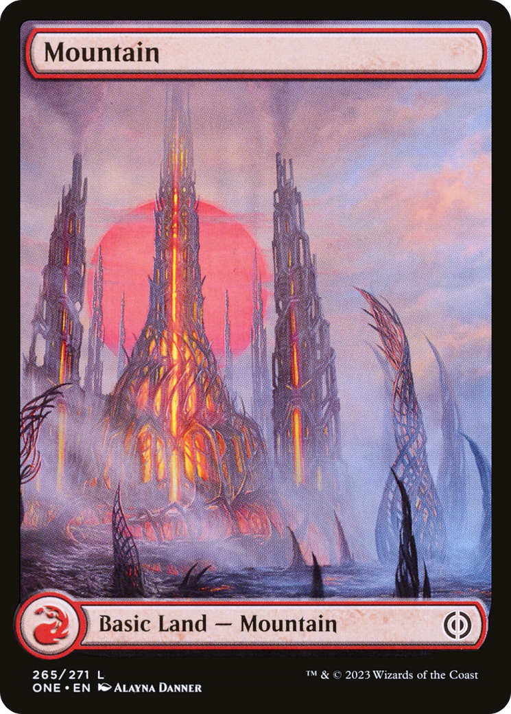 Mountain (265) (Full-Art) [Phyrexia: All Will Be One] | Exor Games Truro