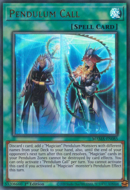 Pendulum Call [MAMA-EN085] Ultra Rare | Exor Games Truro