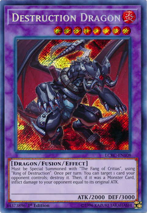 Destruction Dragon [LCKC-EN108] Secret Rare | Exor Games Truro