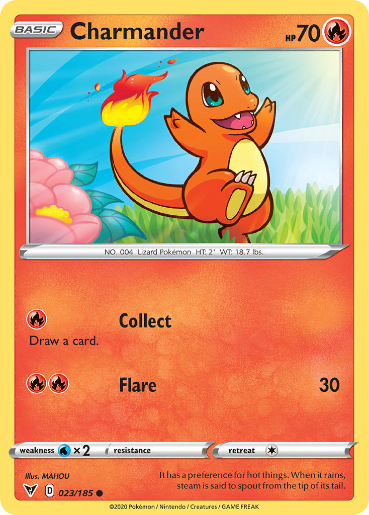 Charmander (023/185) [Sword & Shield: Vivid Voltage] | Exor Games Truro