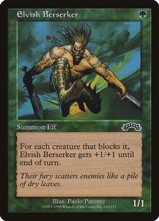 Elvish Berserker [Exodus] | Exor Games Truro