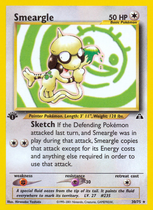 Smeargle (30/75) [Neo Discovery 1st Edition] | Exor Games Truro