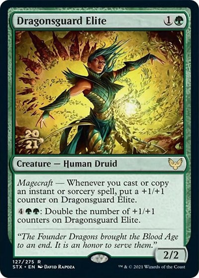 Dragonsguard Elite [Strixhaven: School of Mages Prerelease Promos] | Exor Games Truro