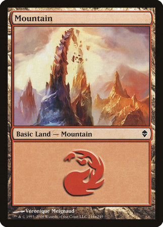 Mountain (244a) [Zendikar] | Exor Games Truro