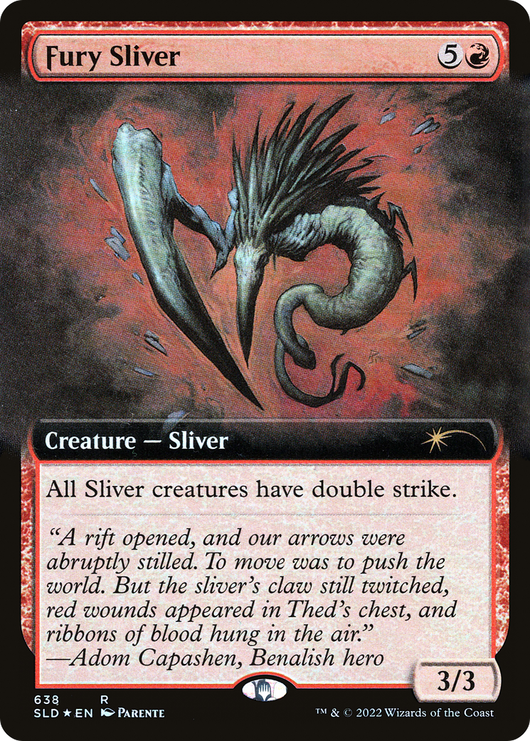 Fury Sliver (Extended Art) [Secret Lair Drop Promos] | Exor Games Truro