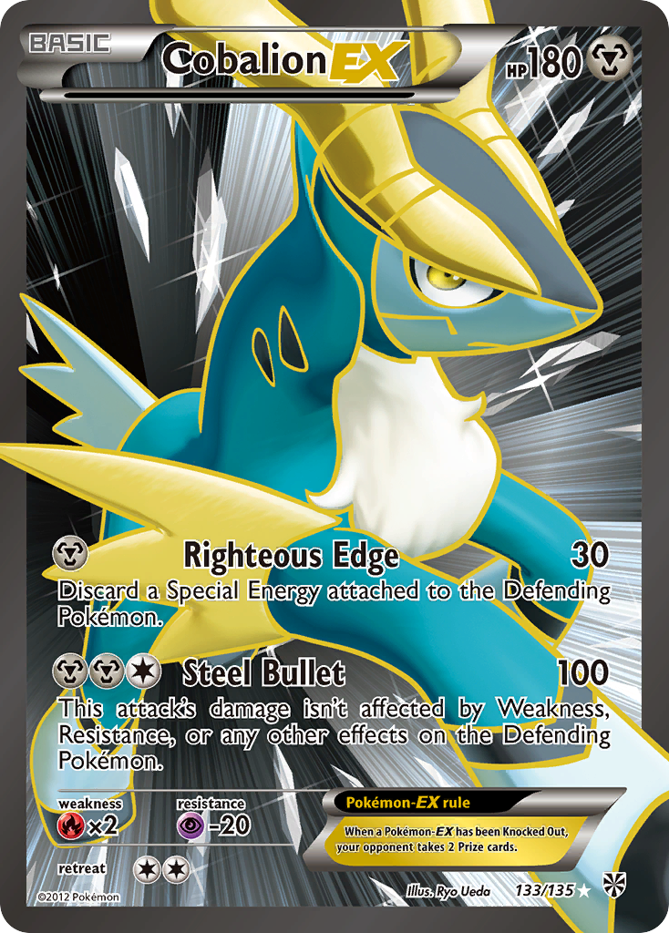 Cobalion EX (133/135) [Black & White: Plasma Storm] | Exor Games Truro