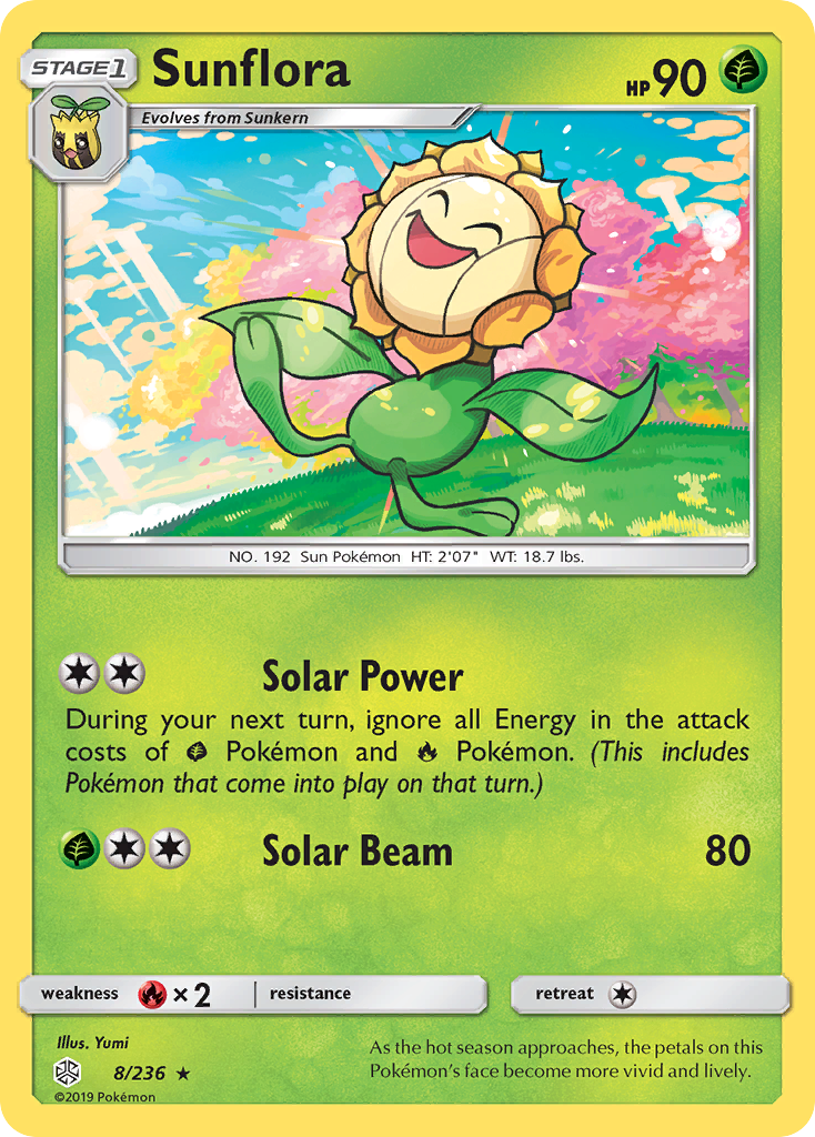Sunflora (8/236) [Sun & Moon: Cosmic Eclipse] | Exor Games Truro