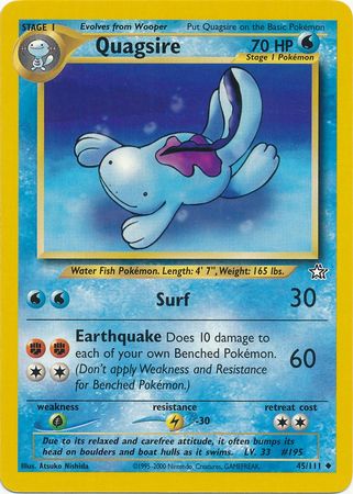 Quagsire (45/111) [Neo Genesis Unlimited] | Exor Games Truro