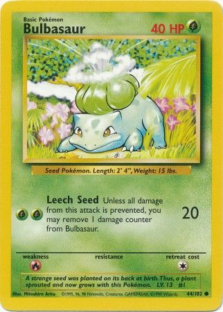 Bulbasaur (44/102) [Base Set Unlimited] | Exor Games Truro