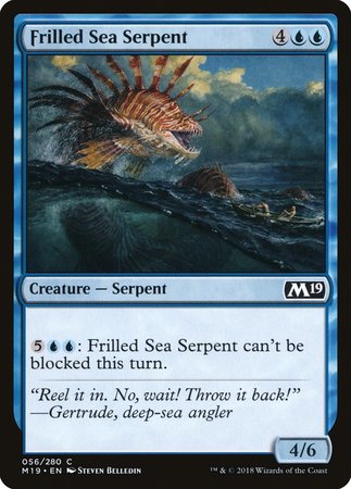 Frilled Sea Serpent [Core Set 2019] | Exor Games Truro