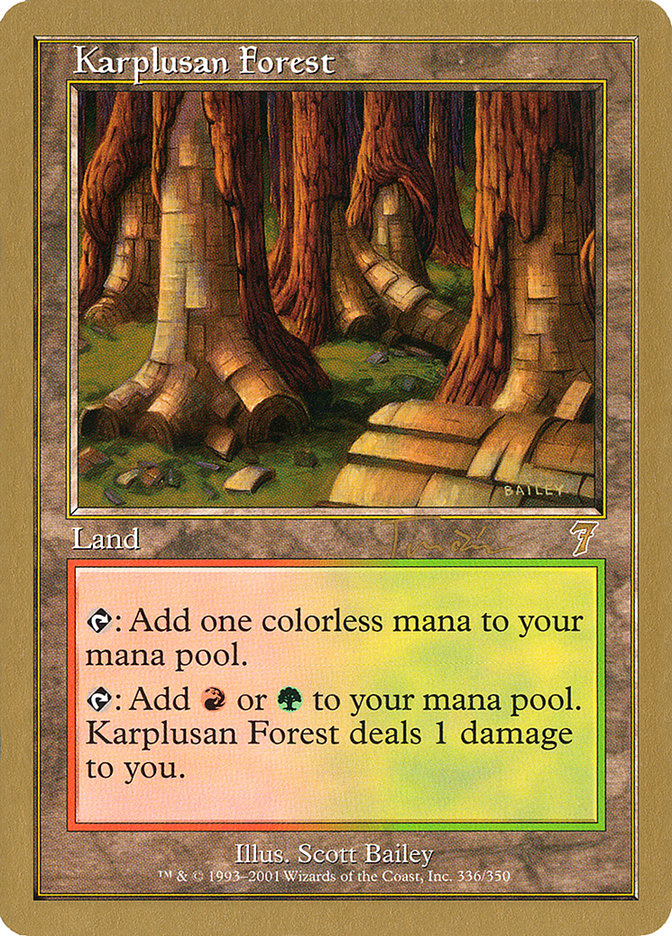 Karplusan Forest (Jan Tomcani) [World Championship Decks 2001] | Exor Games Truro