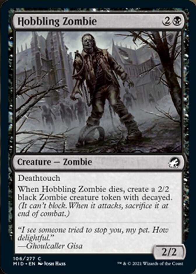 Hobbling Zombie [Innistrad: Midnight Hunt] | Exor Games Truro