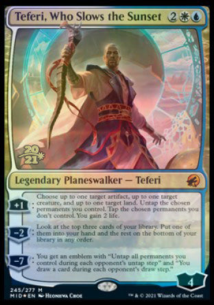 Teferi, Who Slows the Sunset [Innistrad: Midnight Hunt Prerelease Promos] | Exor Games Truro