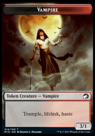 Vampire Token [Innistrad: Midnight Hunt Tokens] | Exor Games Truro