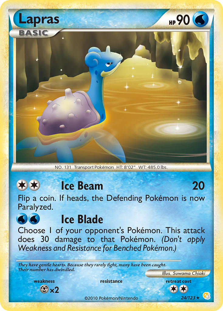 Lapras (24/123) [HeartGold & SoulSilver: Base Set] | Exor Games Truro