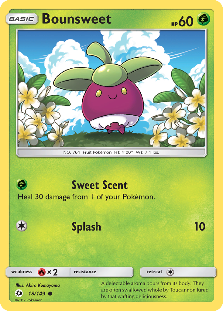 Bounsweet (18/149) [Sun & Moon: Base Set] | Exor Games Truro