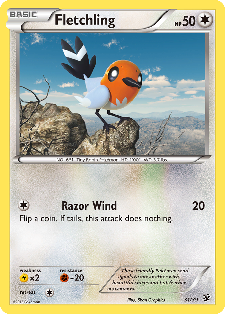 Fletchling (31/39) [XY: Kalos Starter Set] | Exor Games Truro